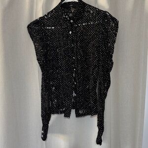 Lulus diamond button down